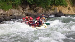 Neil with friends, white water rafting in Cagayan de Oro.